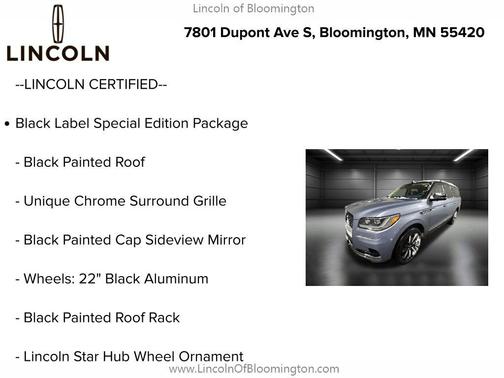 2022 Lincoln Navigator Black Label