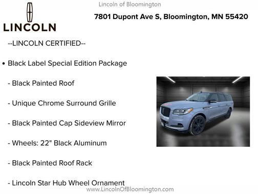 2022 Lincoln Navigator Black Label