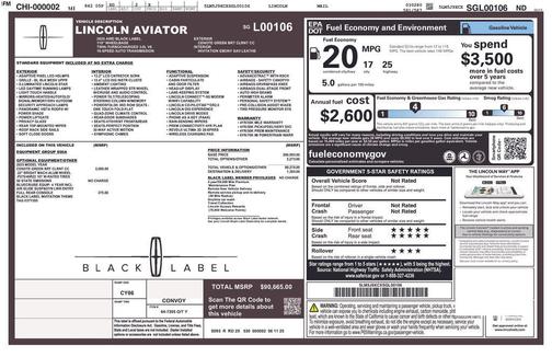 2025 Lincoln Aviator Black Label AWD