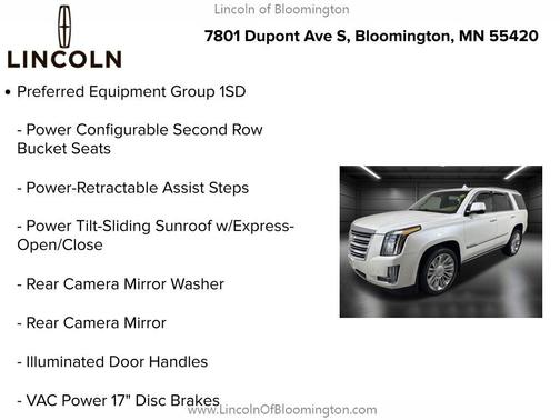 2019 Cadillac Escalade Platinum