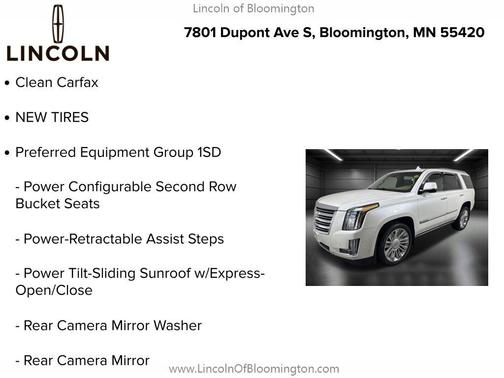 2019 Cadillac Escalade Platinum