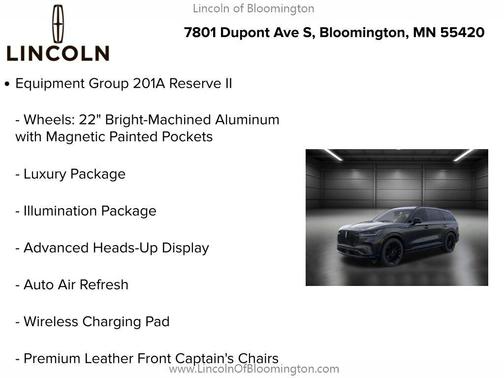 INFINITE BLACK MET CC 2026 Lincoln Aviator Reserve AWD