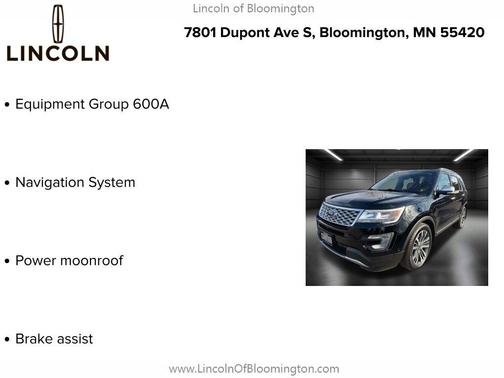 2017 Ford Explorer Platinum