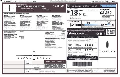 2018 Lincoln Navigator L Black Label
