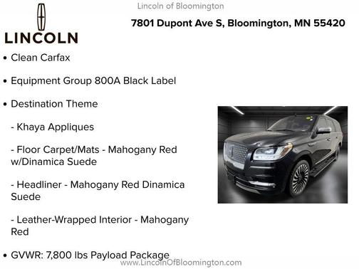 2018 Lincoln Navigator L Black Label