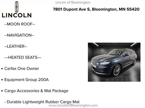 2022 Lincoln Nautilus Reserve