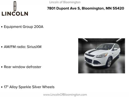 OXFORD WHITE 2013 Ford Escape SE