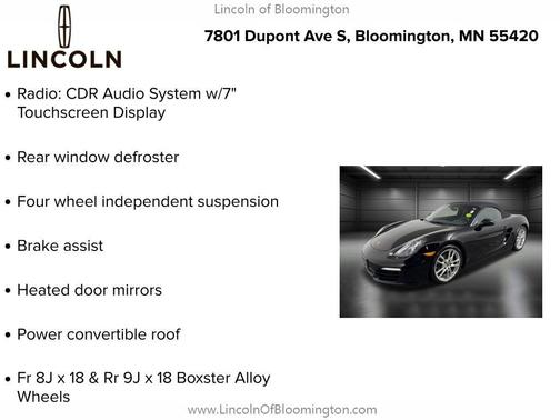 2014 Porsche Boxster Base