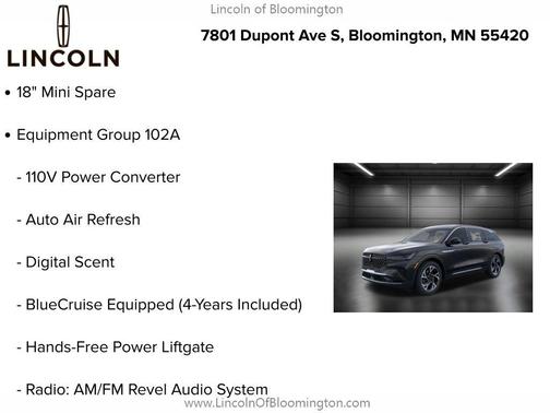 INFINITE BLACK MET CC 2026 Lincoln Nautilus Premiere