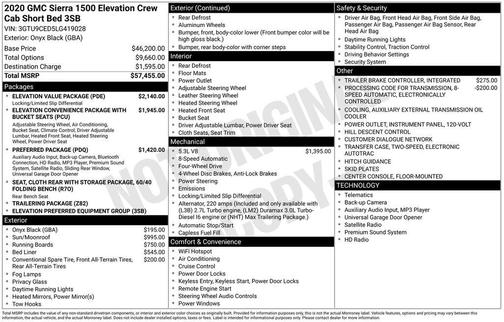 2020 GMC Sierra 1500 Elevation
