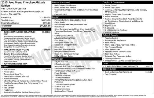 2015 Jeep Grand Cherokee Altitude