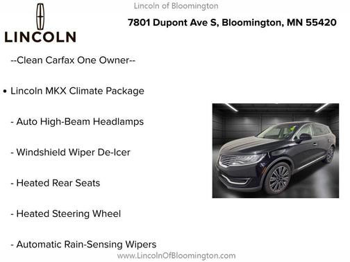 2017 Lincoln MKX Black Label
