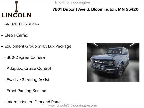 AZURE GREY MET TRI-COAT 2025 Ford Bronco Outer Banks