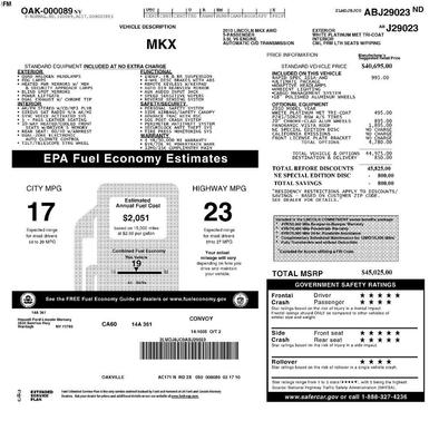 2010 Lincoln MKX Base