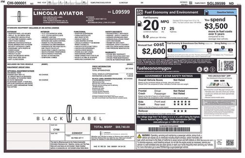 2025 Lincoln Aviator Black Label AWD