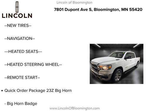 2022 RAM 1500 Big Horn/Lone Star