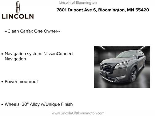 2022 Nissan Pathfinder Platinum 4WD