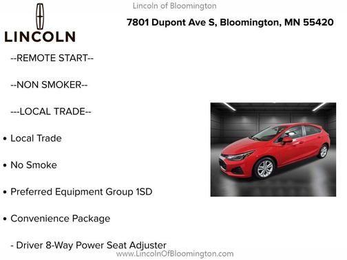 2019 Chevrolet Cruze LT