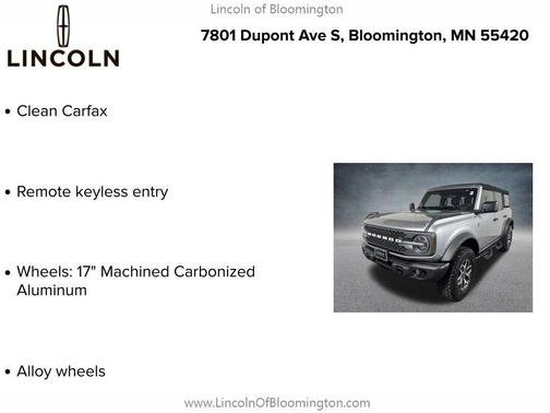 ICONIC SILVER METALLIC 2022 Ford Bronco Badlands