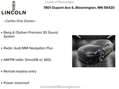 Mythos Black Metallic 2024 Audi RS 7 4.0T Performance