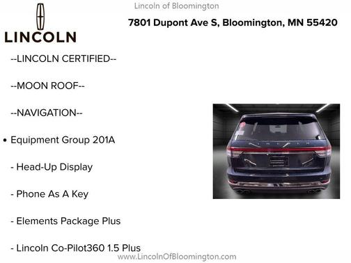 2023 Lincoln Aviator Reserve AWD