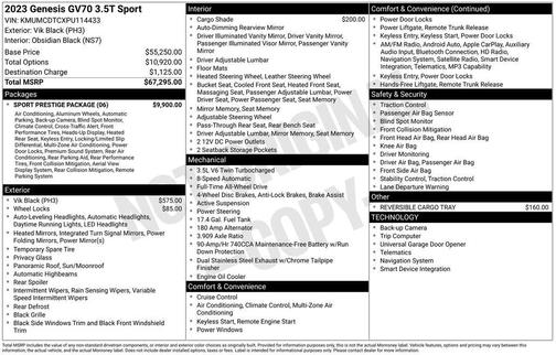 2023 Genesis GV70 3.5T AWD Sport