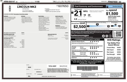 2015 Lincoln MKZ Base
