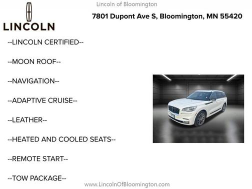 2022 Lincoln Aviator Black Label Grand Touring AWD