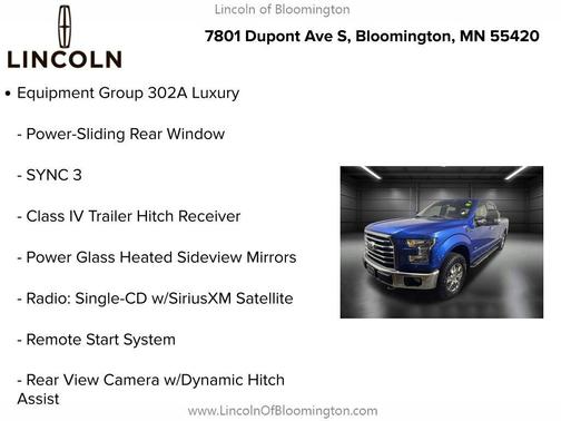BLUE FLAME 2016 Ford F-150 XLT