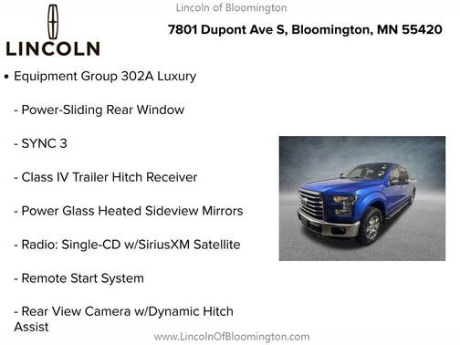 BLUE FLAME 2016 Ford F-150 XLT