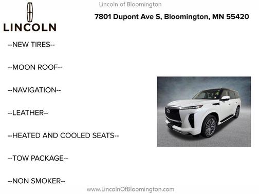 Radiant White 2025 INFINITI QX80 SENSORY AWD