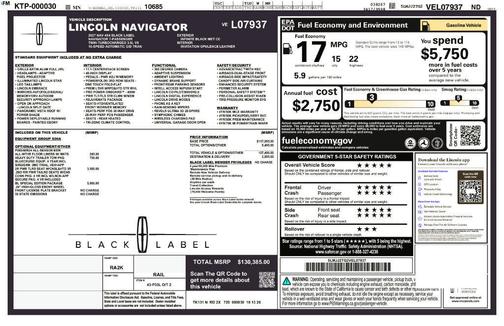 Infinite Black Metallic Clearcoat 2027 Lincoln Navigator Black Label