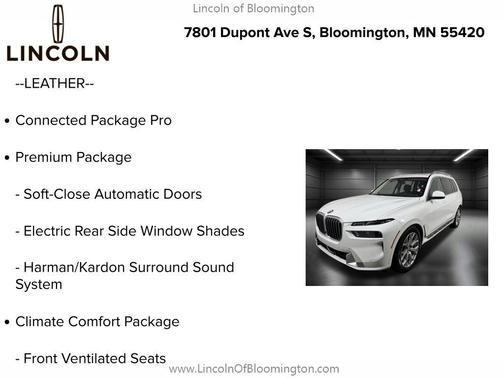 Alpine White 2026 BMW X7 xDrive40i