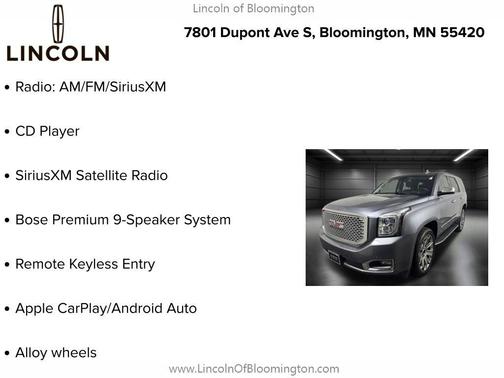 Satin Steel Metallic 2018 GMC Yukon SLT