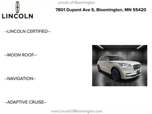 2022 Lincoln Aviator Black Label AWD