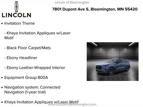 2025 Lincoln Aviator Black Label AWD