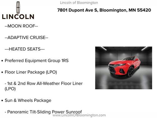 2019 Chevrolet Blazer RS