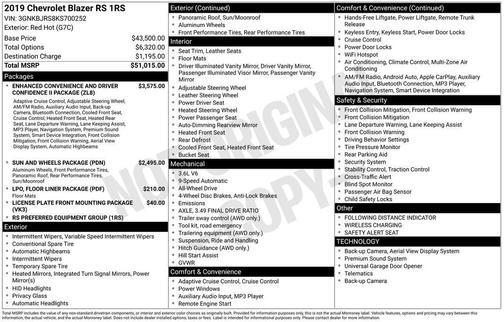 2019 Chevrolet Blazer RS