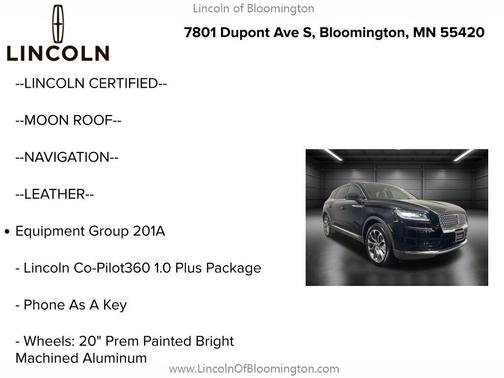2022 Lincoln Nautilus Reserve