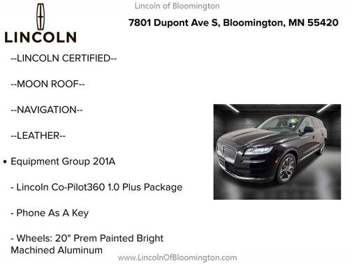 2022 Lincoln Nautilus Reserve