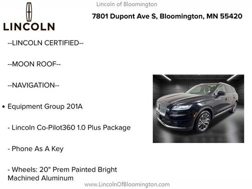 2022 Lincoln Nautilus Reserve