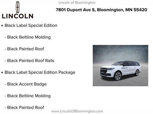 PRISTINE WHITE METALLIC 3C 2026 Lincoln Navigator Black Label
