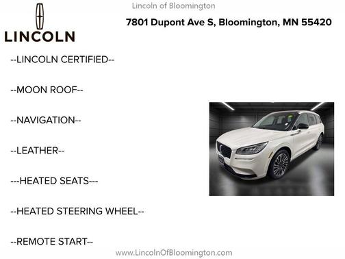 2022 Lincoln Corsair Standard