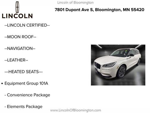 2022 Lincoln Corsair Standard