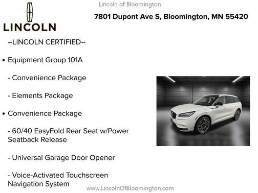 CERAMIC PEARL MET 3C 2022 Lincoln Corsair Standard