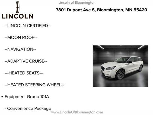 2022 Lincoln Corsair Standard