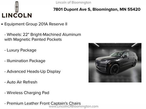 INFINITE BLACK MET CC 2026 Lincoln Aviator Reserve AWD