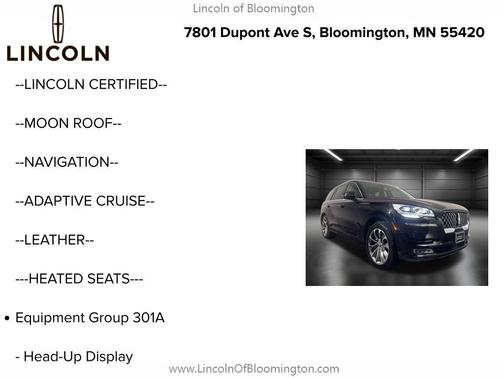 2022 Lincoln Aviator Black Label Grand Touring AWD