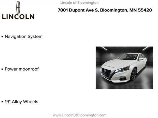 2020 Nissan Altima Platinum Intelligent AWD