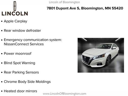 2020 Nissan Altima Platinum Intelligent AWD